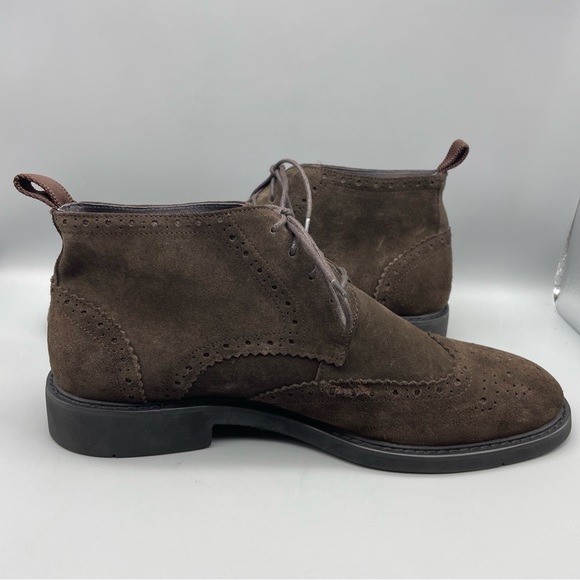 Antonio Bossi Oxfords Men’s Size 8.5 US/ 42 EU Brown Suede Leather (Damaged) - Picture 6 of 15